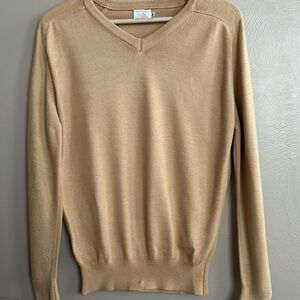 Vintage DiFini  Knitwear Women’s Pull On Sweater. Size Medium. Tan. Made in USA.